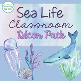 Watercolor Ocean Theme Editable Classroom Decor 