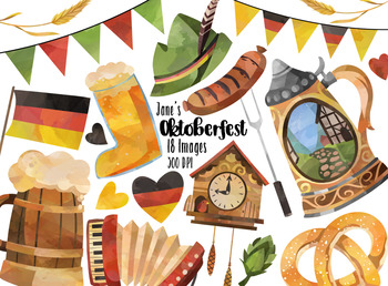 Preview of Watercolor Oktoberfest Clipart