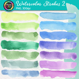 Watercolor Paint Strokes Clipart: 15 Cool Brush Stroke Cli