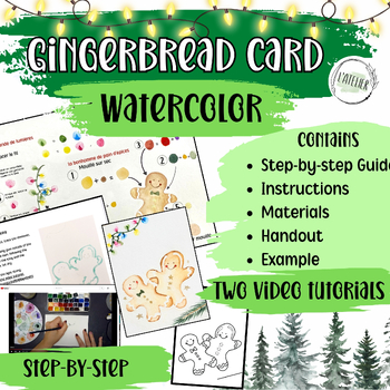 Preview of Watercolor Painting Christmas Cards, Art, Step-by-step, Video Tutorial