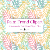 Watercolor Palm Frond Clipart
