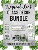 Watercolor Palm Leaf Classroom Decor GROWING Bundle