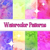 Watercolor Patterns  Fun and Whimsical Digital Backgrounds