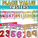 Watercolor Place Value Posters