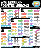 Watercolor Pointer Arrows Clipart Mega Bundle {Zip-A-Dee-D