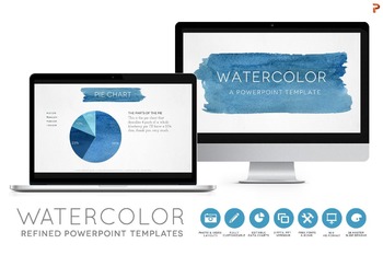 Preview of Watercolor Powerpoint Template