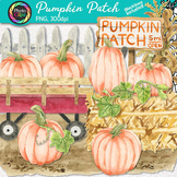 Watercolor Pumpkin Clipart: 28 Fall Harvest Clip Art Image