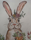 Watercolor Rabbit Art