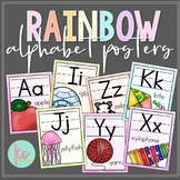 Watercolor Rainbow Alphabet Posters