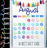 Watercolor Rainbow Calendar