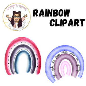 Watercolor Rainbow Clipart by Lacey Traquel | TPT