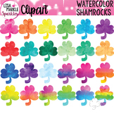 Shamrock Clipart for Saint Patrick's Day Watercolor