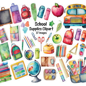 Backpack Cliparts, Back to School Bag Clip Arts