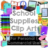Watercolor School Supply Clip Art