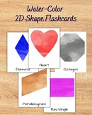 Watercolor Shape Flash Cards