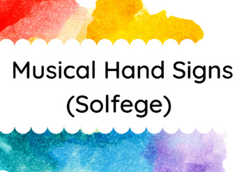 Preview of Watercolor Solfege/Handsigns Posters: Boomwhacker Colors