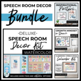 Watercolor Speech Therapy Room Decor - Bundle of Functiona