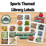 Watercolor Sports Library Labels- 114 Pre-Written & 20 Blank