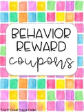 Watercolor Square Behavior Reward Coupons