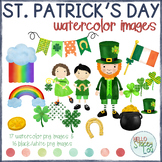 Watercolor St. Patrick's Day Clipart {March}