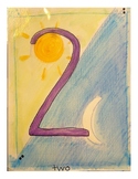 Watercolor Story Number Line 0-12