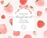 Watercolor Strawberry Clipart, Berry Sweet Design Graphics