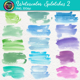 Watercolor Strokes Clipart: 15 Cool Paint Brushstroke Clip