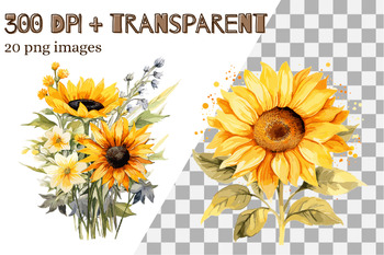 sunflower bouquet clip art