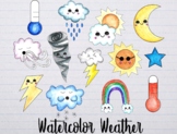 Watercolor Weather clipart graphics and elements png