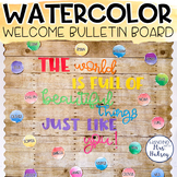 Watercolor Welcome Bulletin Board