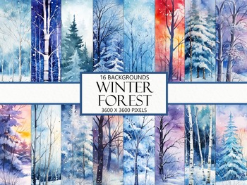 8.5x11 Winter Blue Snowflake Digital Scrapbook Paper Backgrounds