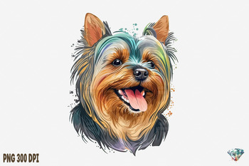 Watercolor Dog T-shirt Design Bundle