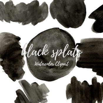 black paint splatter clip art