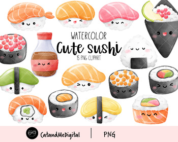 Sushi Clip Art Set – Daily Art Hub // Graphics, Alphabets & SVG