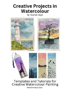 Preview of Watercolour Basics Course ebook with tutorials