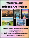 Watercolour Bridges Middle School/Junior High School Art Project