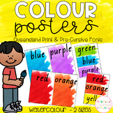 Watercolour Colour Posters - Queensland Fonts