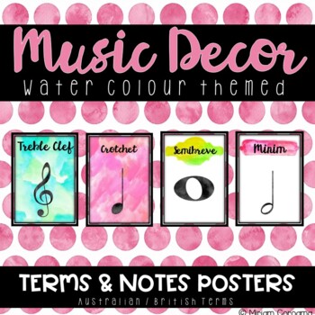 Preview of Watercolour Music Posters (British / Australian)