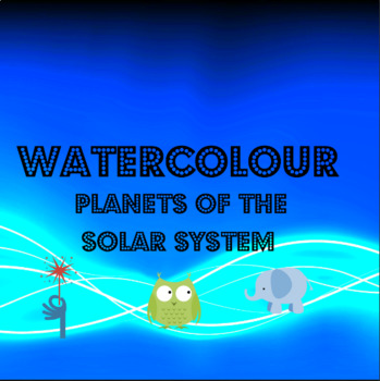 Preview of Watercolour Solar System Display- MUST HAVE- $2.00