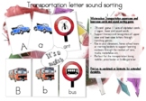 Watercolour Transportation uppercase and lowercase cards a