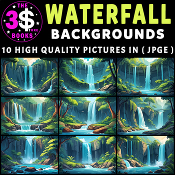 Preview of Waterfall Backgrounds – 1O Pictures