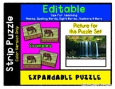 Waterfall - Expandable & Editable Strip Puzzle w/ Multiple