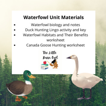 Preview of Waterfowl Unit Materials