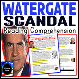 Watergate Scandal President Nixon Reading Comprehension Wo