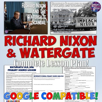 Preview of Watergate and Richard Nixon Lesson Plan