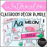 Watermelon Classroom Decor Bundle - Editable