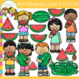 Summer Kids Watermelon Clip Art