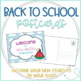 Watermelon Editable Back to School Postcards to Students