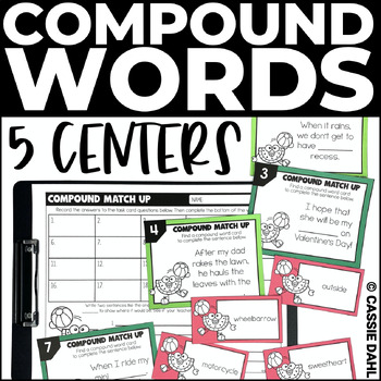 Preview of Compound Words Centers - Compound Word Practice