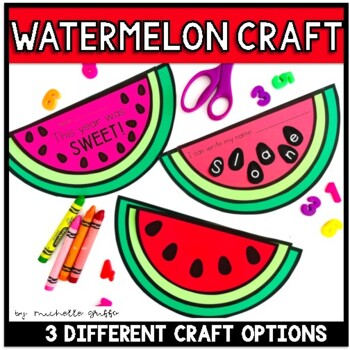 Preview of Watermelon Craft and Bulletin Board